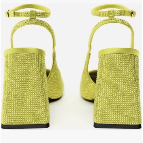 Zara Rhinestone Block Heel Sandals - Picture 4 of 5